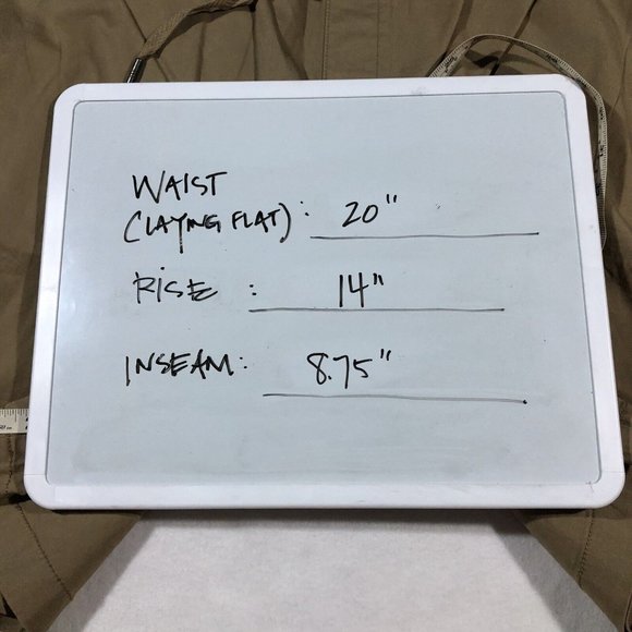 NEW GAP Mens XXL Pull On Khaki Tan Chino Shorts Flat Front NWT $40 - Picture 8 of 8